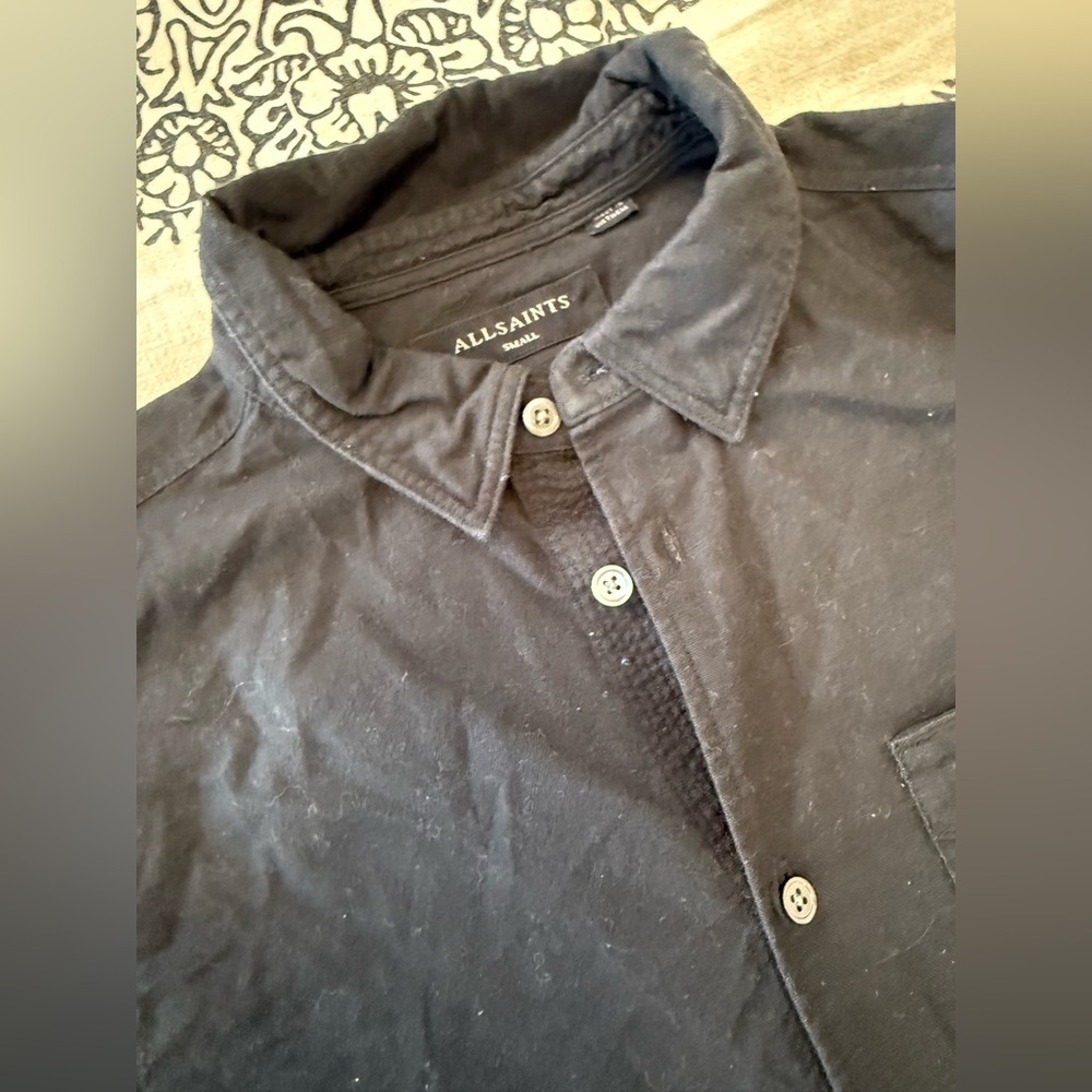 All Saints black button down - Picture 4 of 8